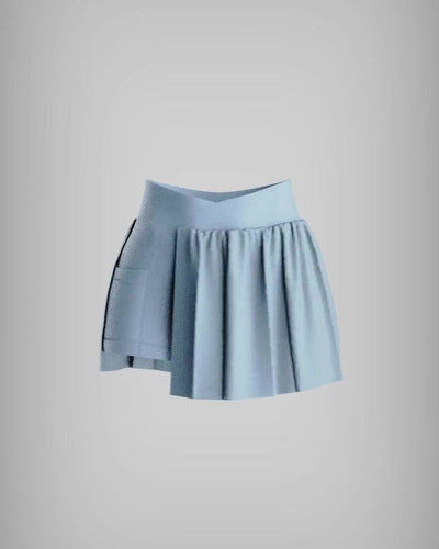 Kỳ Lân - Asian Activewear Harmony Skort - Iris