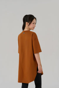 Kỳ Lân - Asian Activewear Oversized Tee Apex Tee - Amber