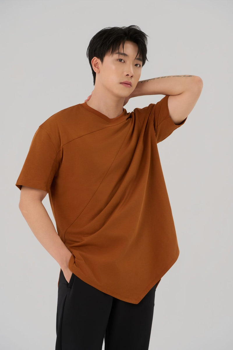 Kỳ Lân - Asian Activewear Oversized Tee Apex Tee - Amber