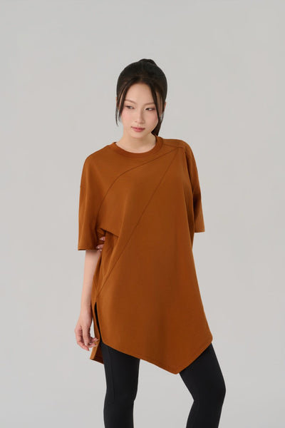 Kỳ Lân - Asian Activewear Oversized Tee Apex Tee - Amber
