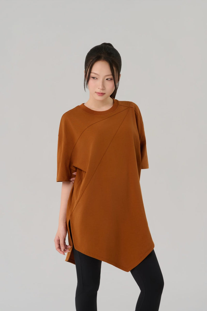 Kỳ Lân - Asian Activewear Oversized Tee Apex Tee - Amber