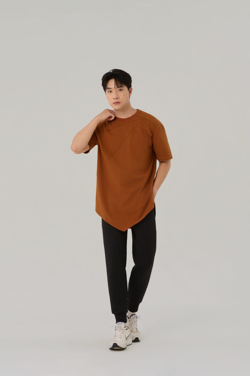 Kỳ Lân - Asian Activewear Oversized Tee Apex Tee - Amber