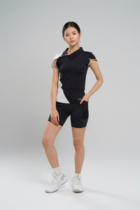 Kỳ Lân - Asian Activewear Dynasty Polo - Black Lotus