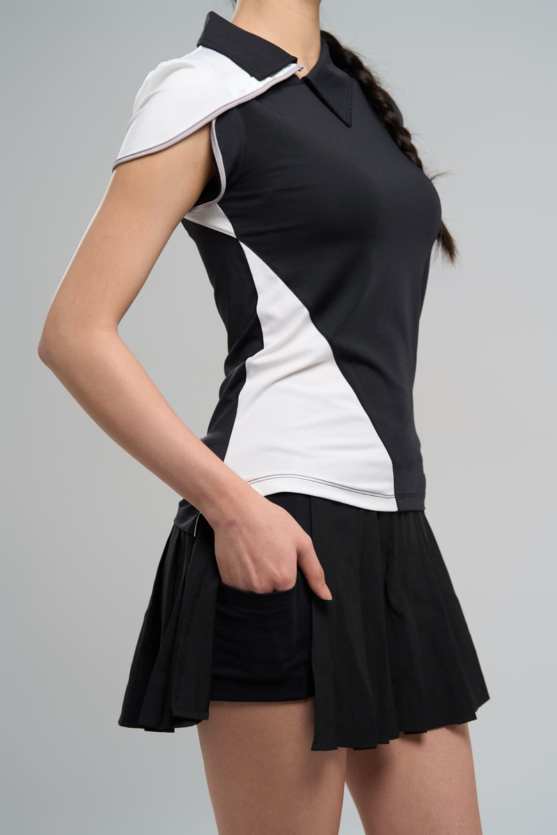 Kỳ Lân - Asian Activewear Dynasty Polo - Black Lotus