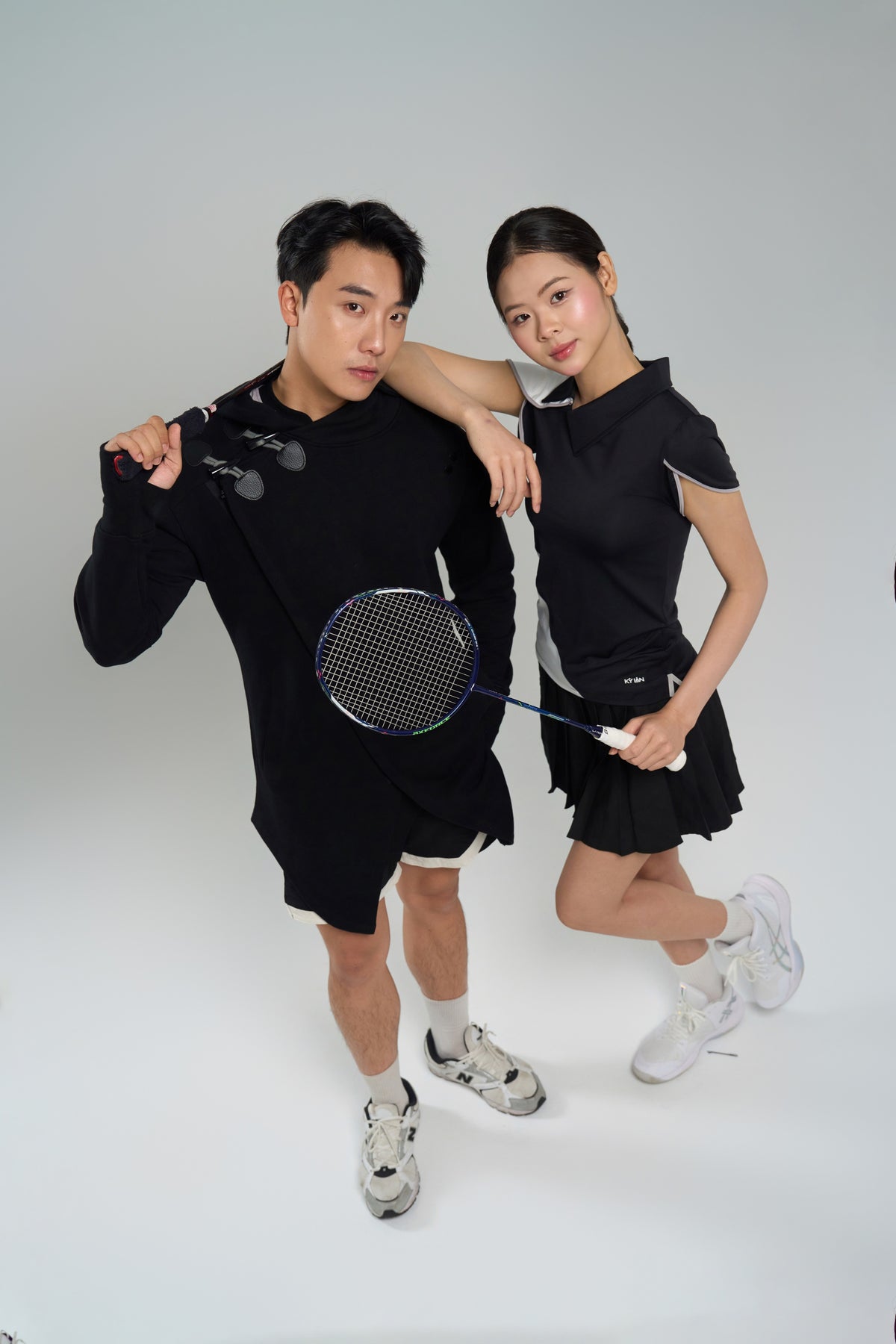 Kỳ Lân - Asian Activewear Dynasty Polo - Black Lotus