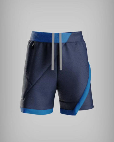 Kỳ Lân - Asian Activewear Echo Shorts - Cobalt