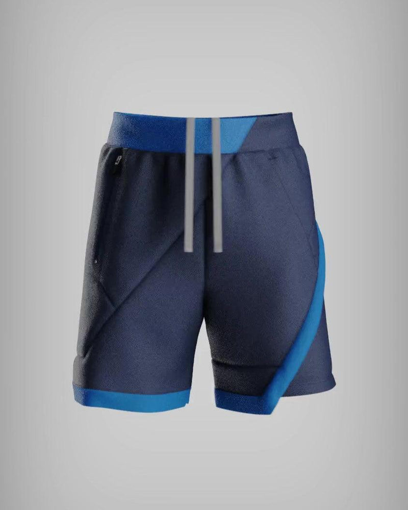 Kỳ Lân - Asian Activewear Echo Shorts - Cobalt