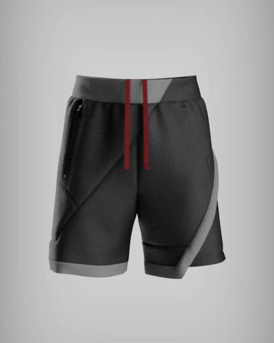 Kỳ Lân - Asian Activewear Echo Shorts - Obsidian