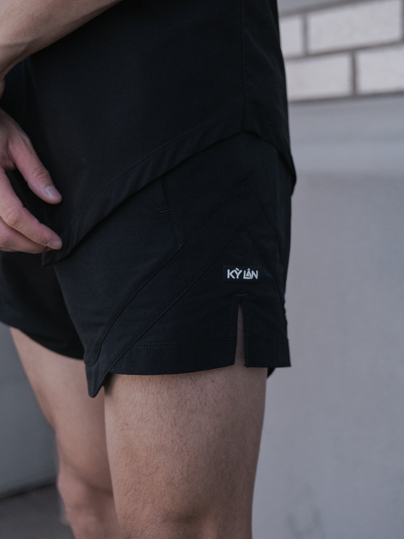 Kỳ Lân - Asian Activewear Echo Shorts - Cobalt