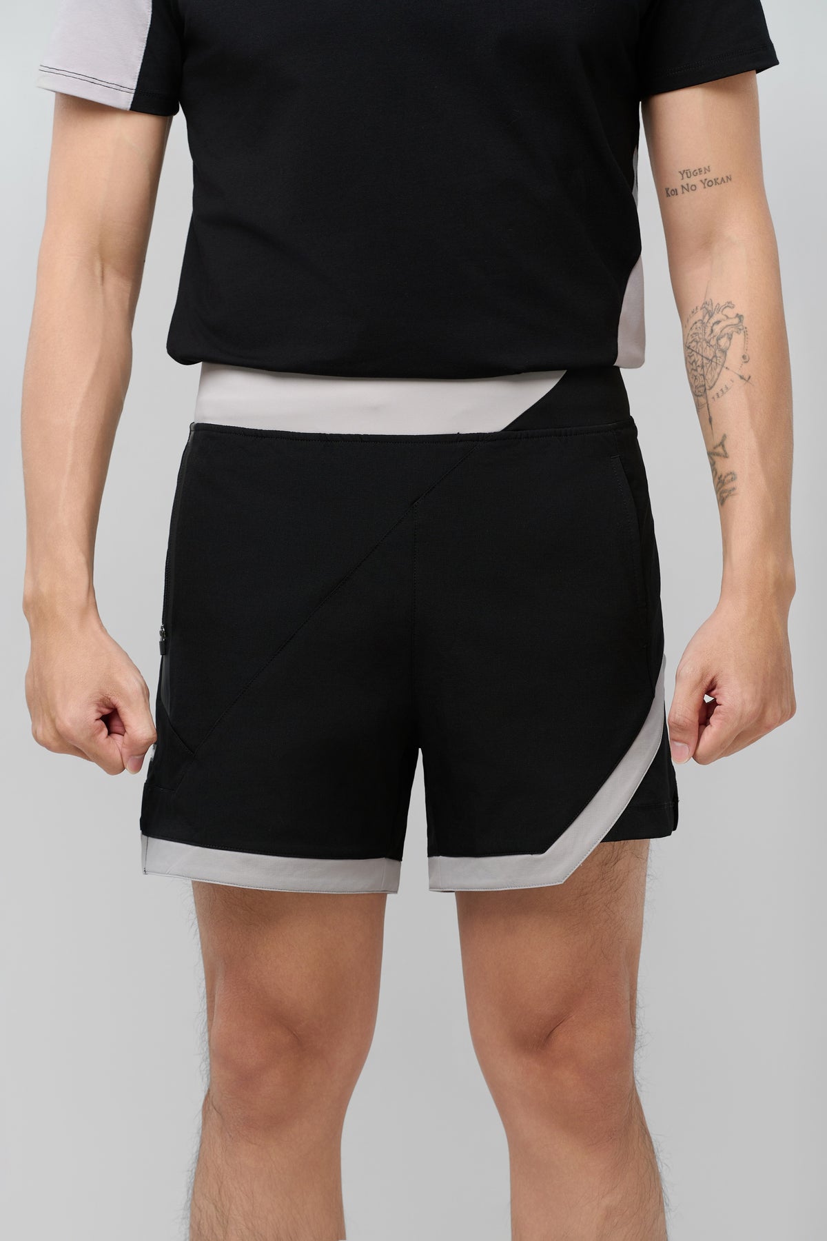 Kỳ Lân - Asian Activewear Echo Shorts - Obsidian
