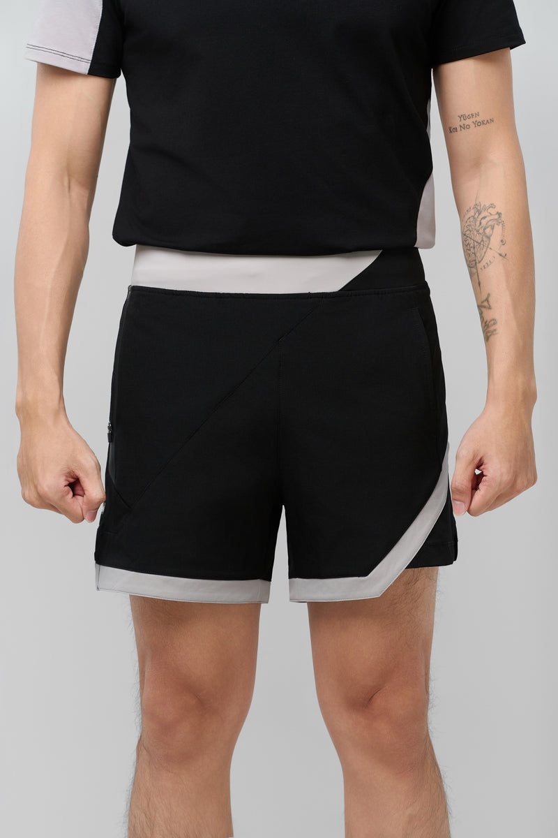 Kỳ Lân - Asian Activewear Echo Shorts - Obsidian