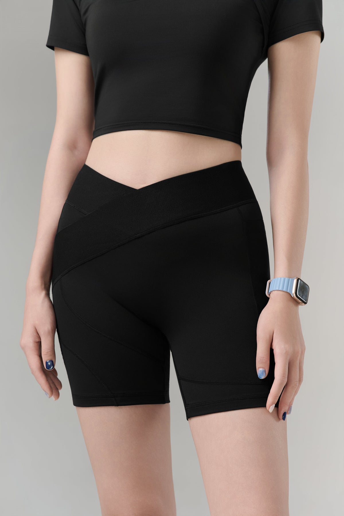 Kỳ Lân - Asian Activewear Flow Biker Shorts - Blossom