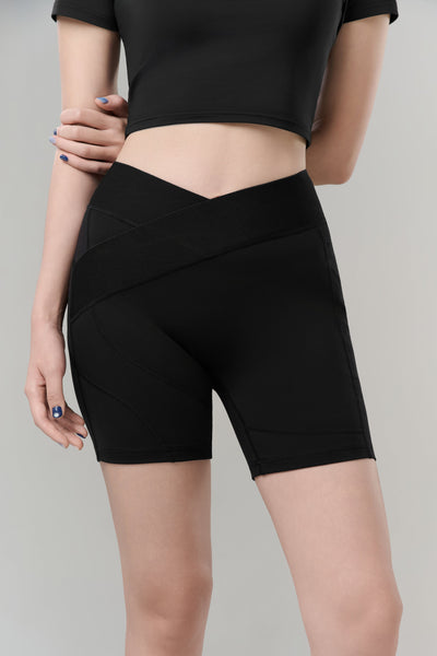 Kỳ Lân - Asian Activewear Flow Biker Shorts - Blossom