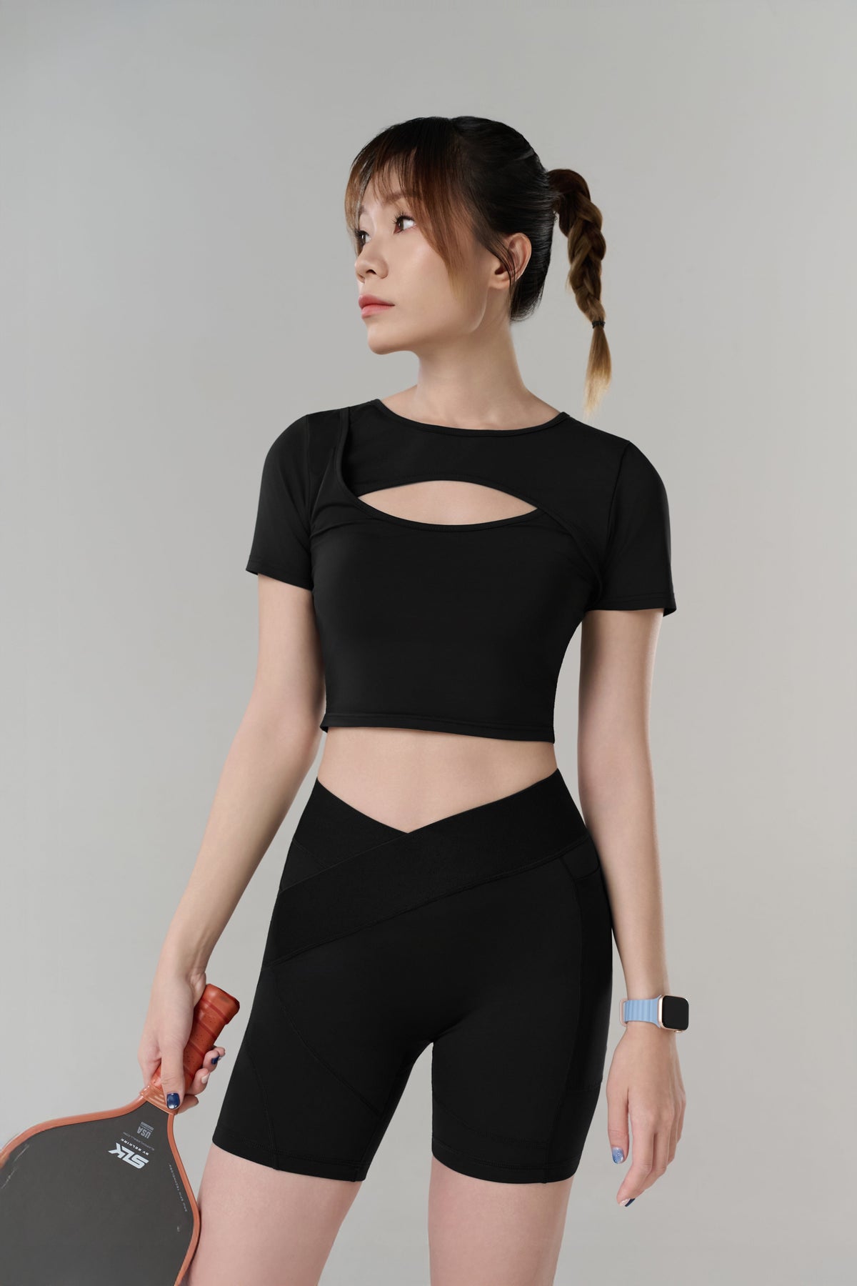 Kỳ Lân - Asian Activewear Flow Biker Shorts - Blossom