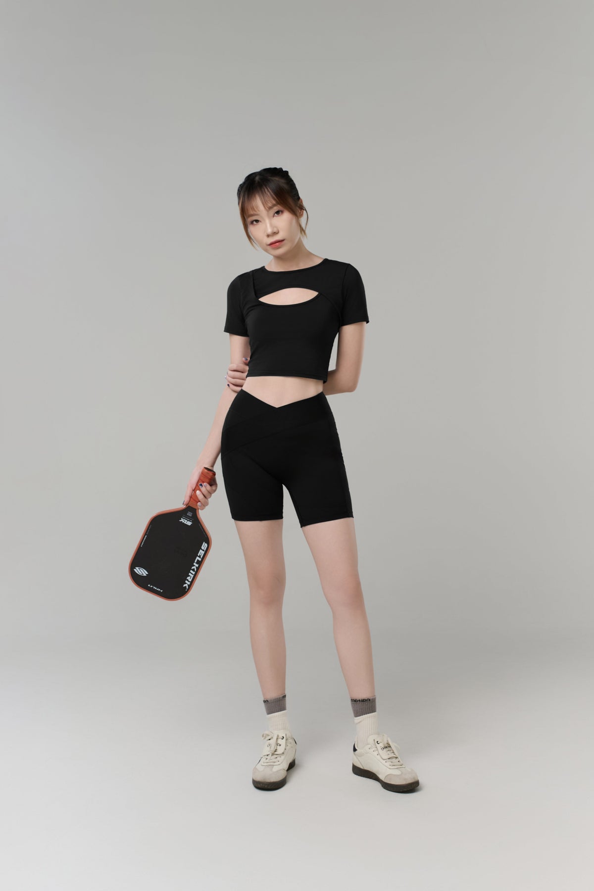 Kỳ Lân - Asian Activewear Flow Biker Shorts - Blossom