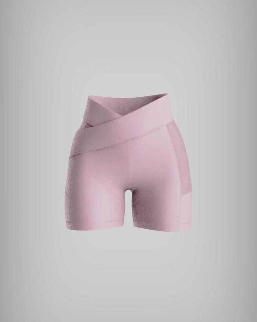 Kỳ Lân - Asian Activewear Flow Biker Shorts - Blossom