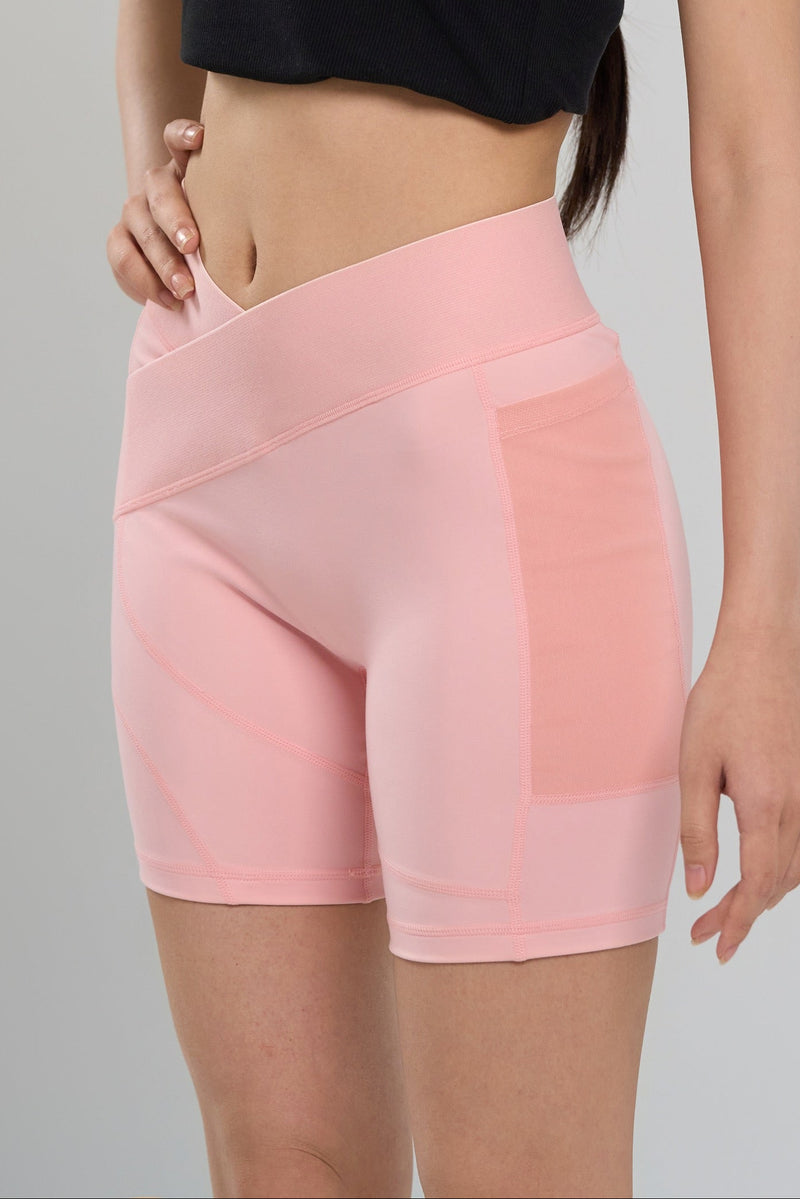 Kỳ Lân - Asian Activewear Flow Biker Shorts - Blossom