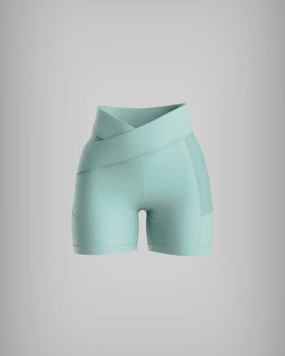 Kỳ Lân - Asian Activewear Flow Biker Shorts - Mint
