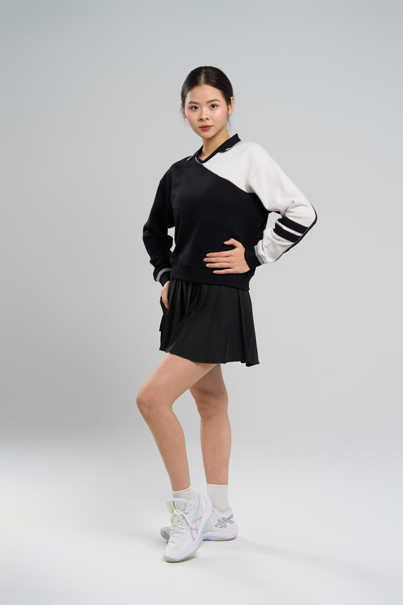 Kỳ Lân - Asian Activewear Harmony Skort - Black Lotus
