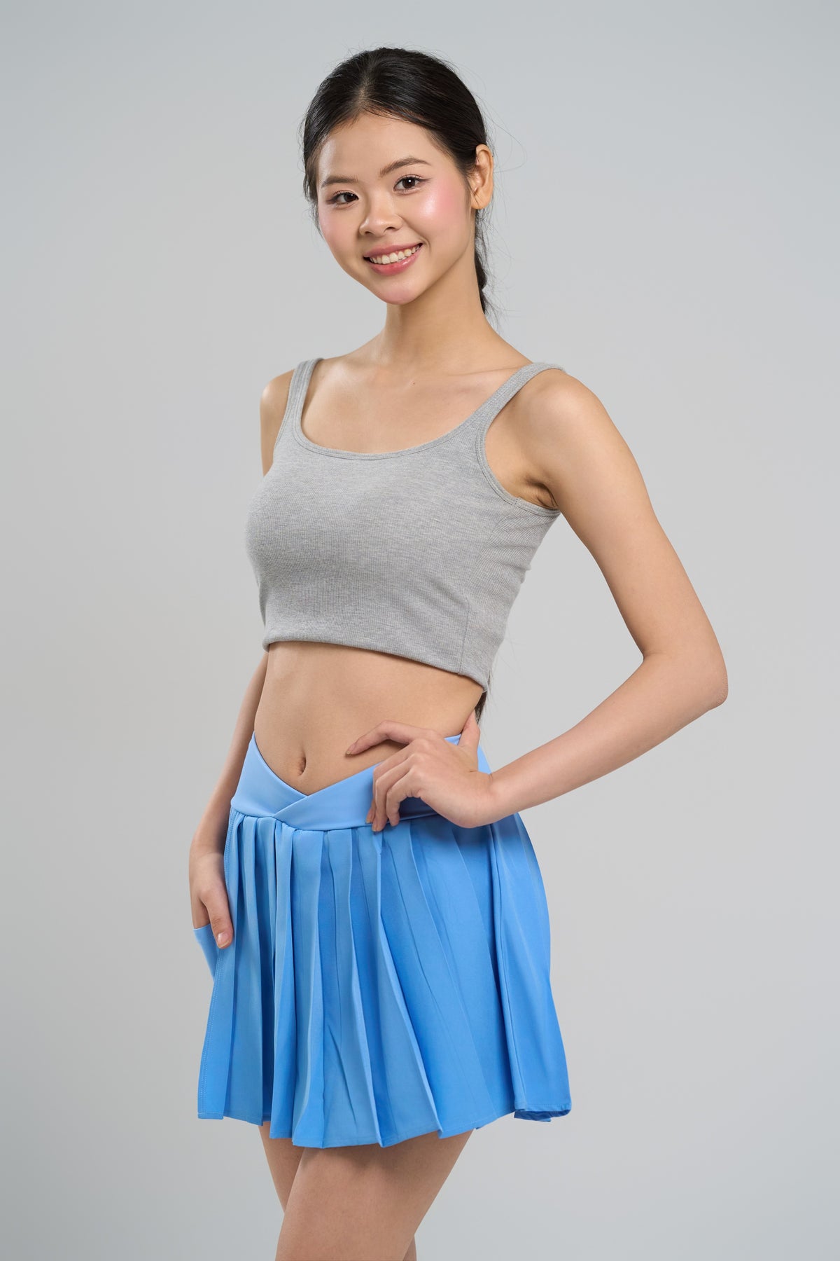 Kỳ Lân - Asian Activewear Harmony Skort - Iris