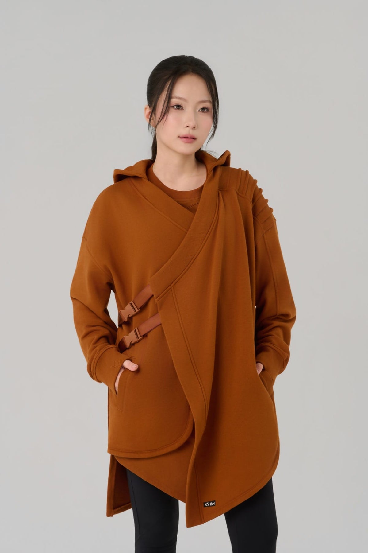 Kỳ Lân - Asian Activewear Hoodie Iron Vow Hoodie - Amber