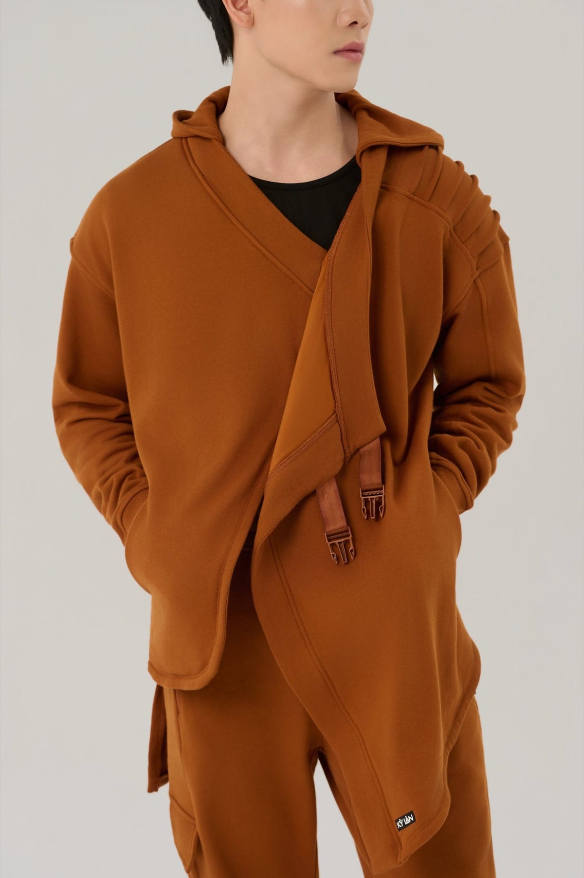 Kỳ Lân - Asian Activewear Hoodie Iron Vow Hoodie - Amber
