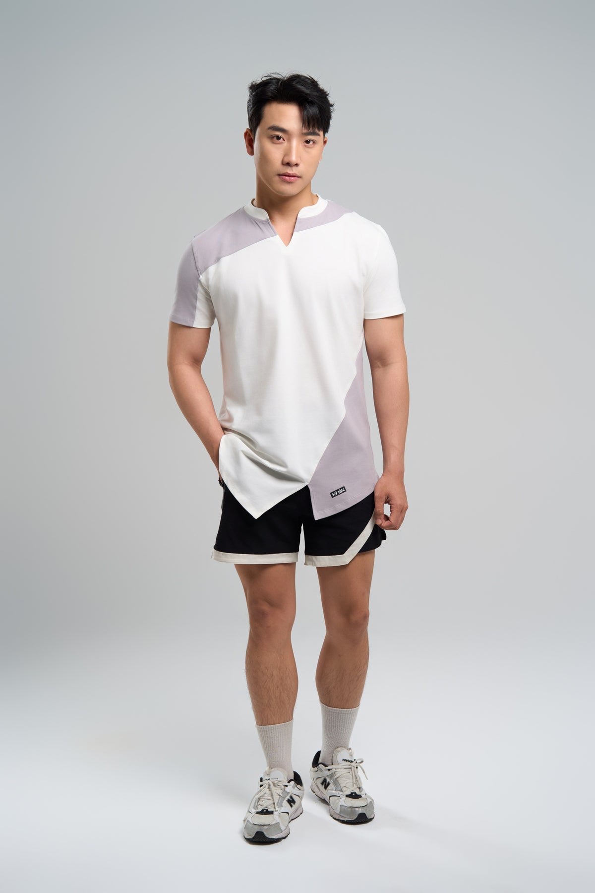 Kỳ Lân - Asian Activewear Momentum T-Shirt - Chalk