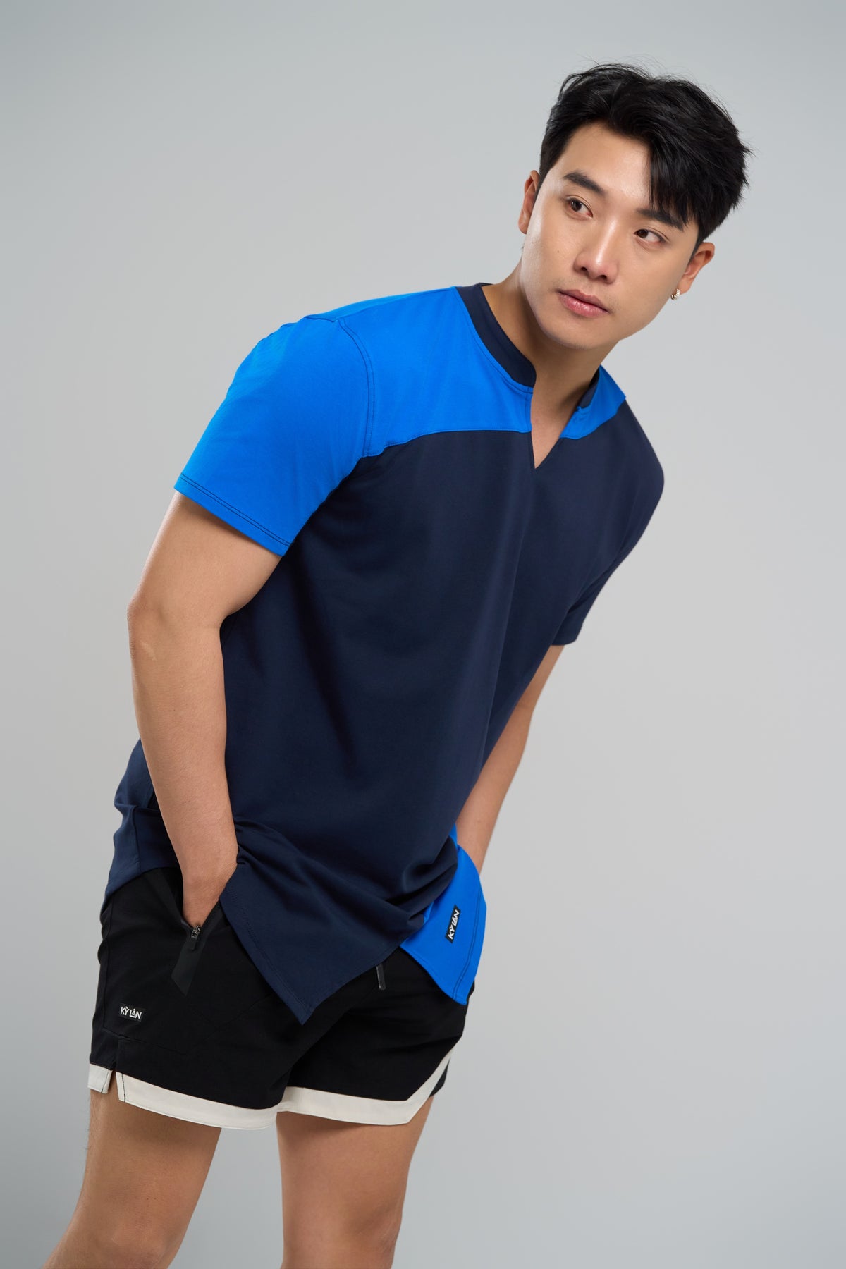 Kỳ Lân - Asian Activewear Momentum T-Shirt - Cobalt