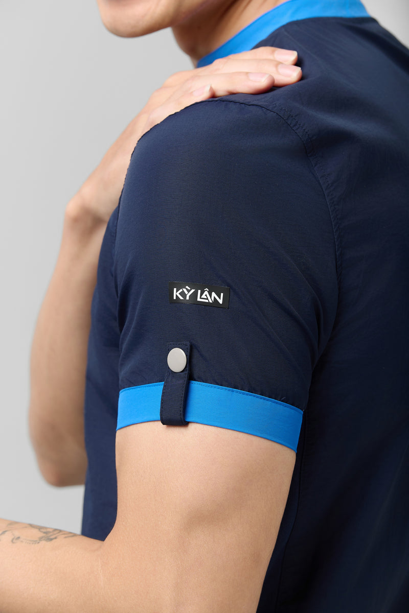 Kỳ Lân - Asian Activewear Origin Polo Shirt - Cobalt
