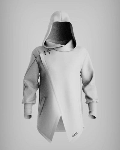Kỳ Lân - Asian Activewear Sanctuary Hoodie - Chalk