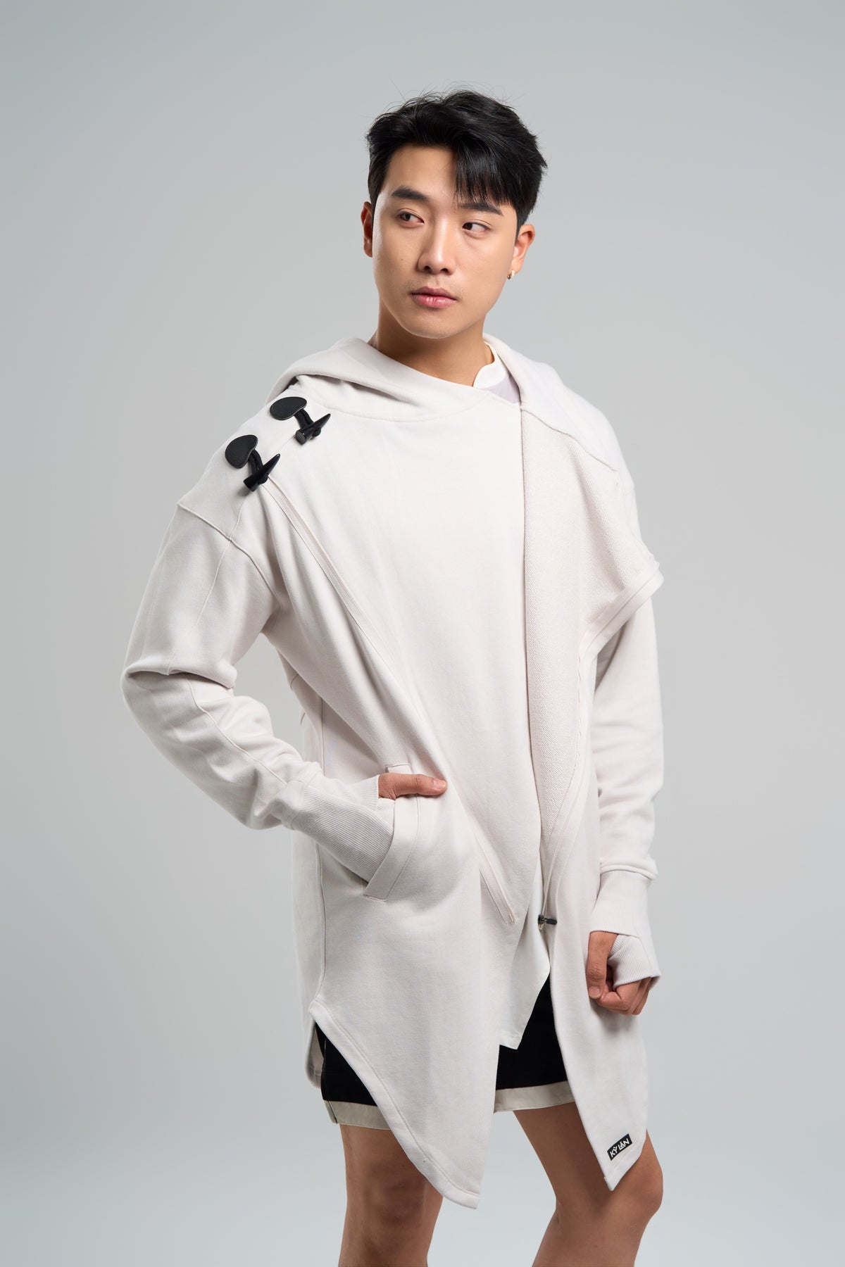 Kỳ Lân - Asian Activewear Sanctuary Hoodie - Chalk Men