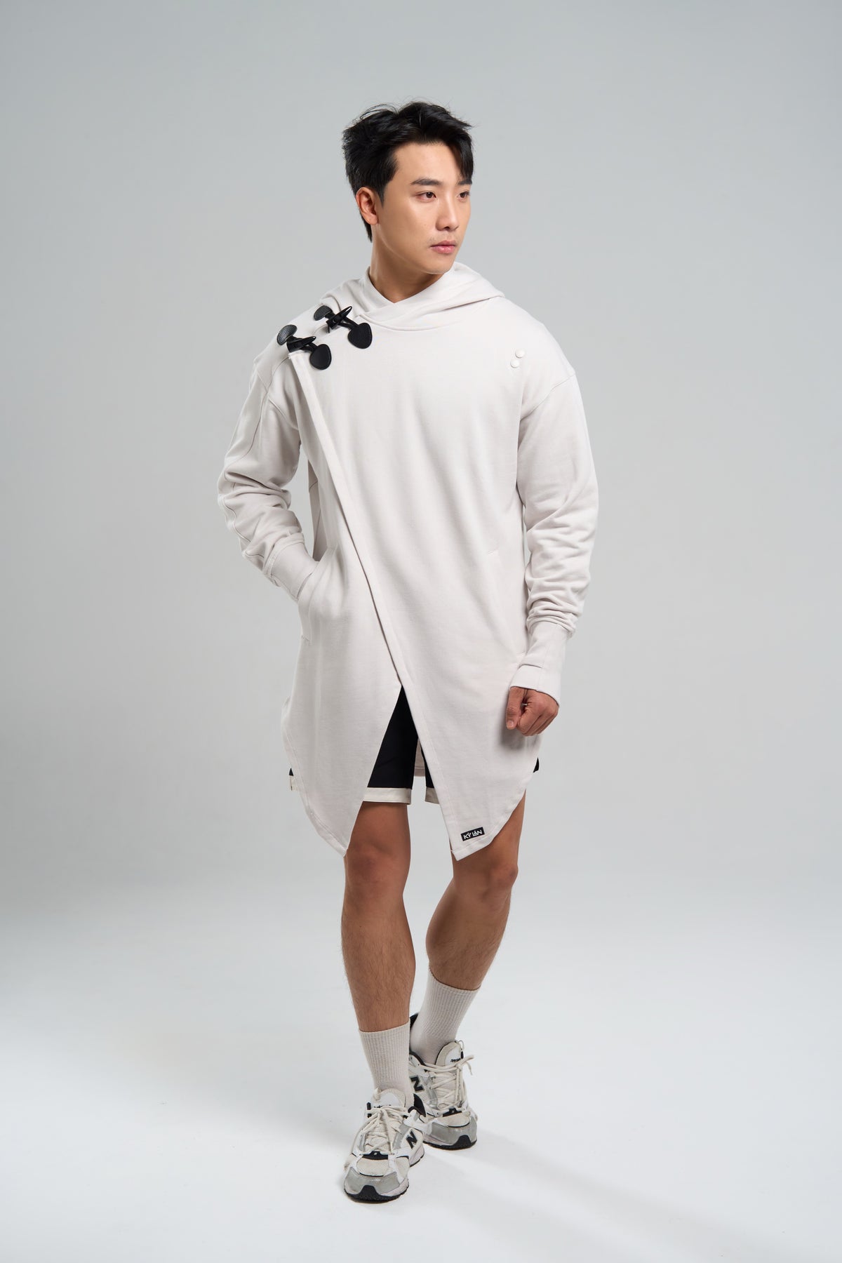 Kỳ Lân - Asian Activewear Sanctuary Hoodie - Chalk Men