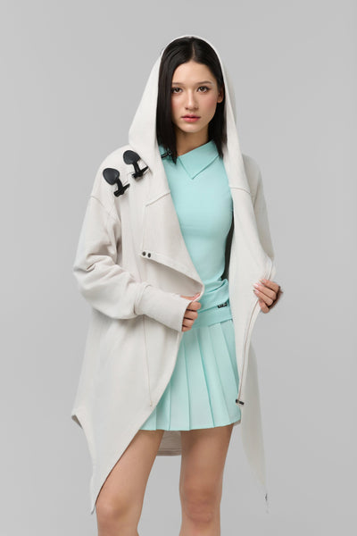 Kỳ Lân - Asian Activewear Sanctuary Hoodie - Chalk - Women