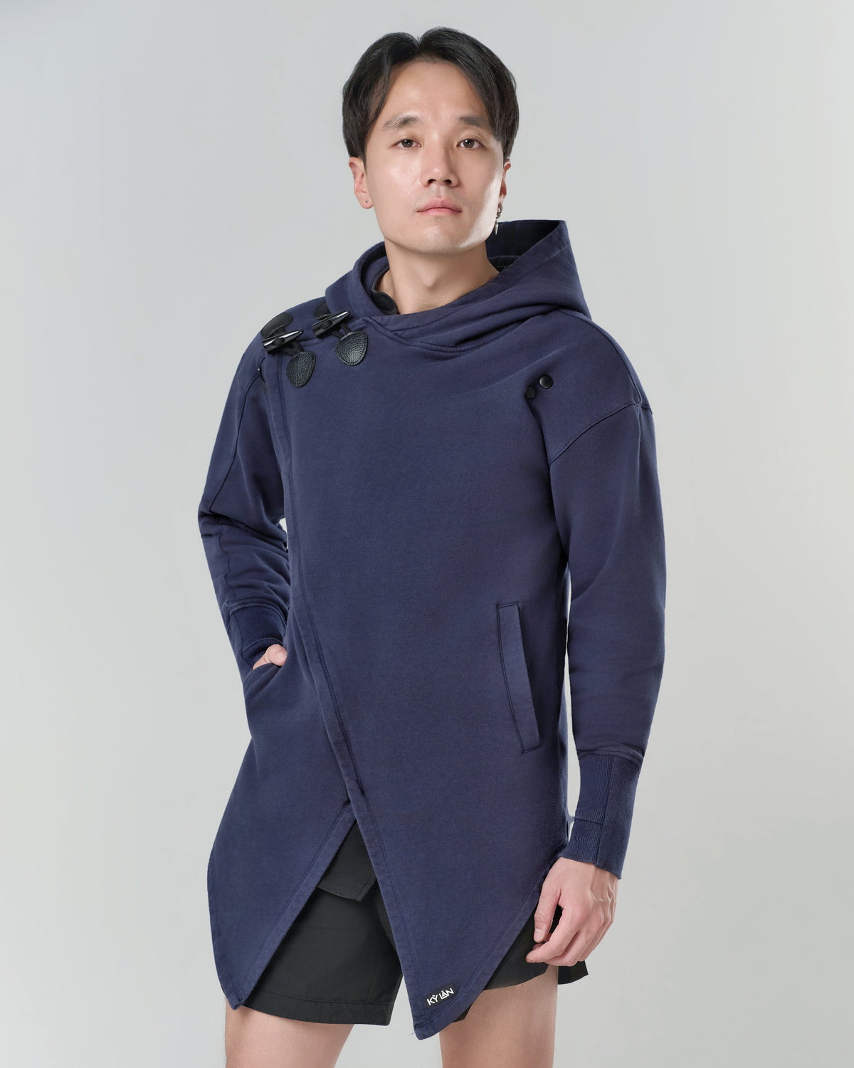 Kỳ Lân - Asian Activewear Sanctuary Hoodie - Cobalt