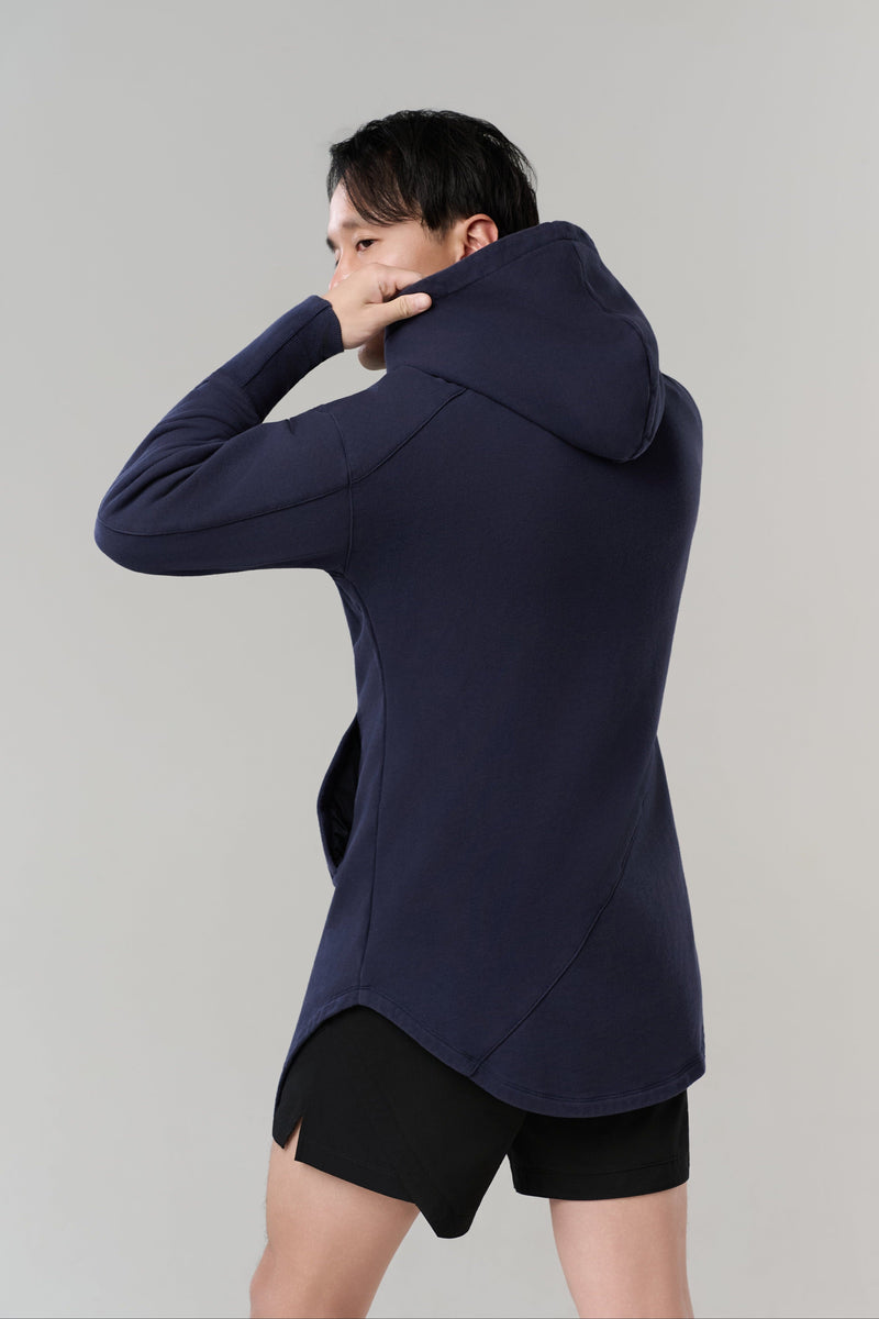 Kỳ Lân - Asian Activewear Sanctuary Hoodie - Cobalt - Men