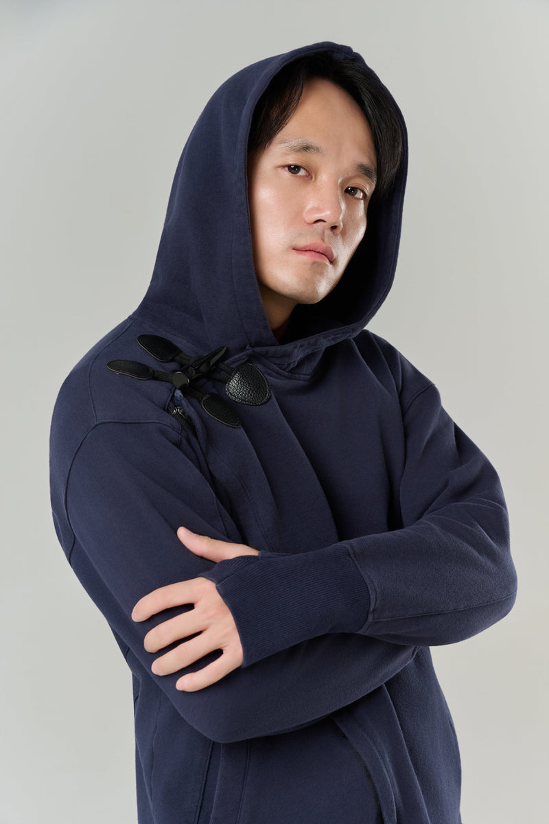 Kỳ Lân - Asian Activewear Sanctuary Hoodie - Cobalt - Men