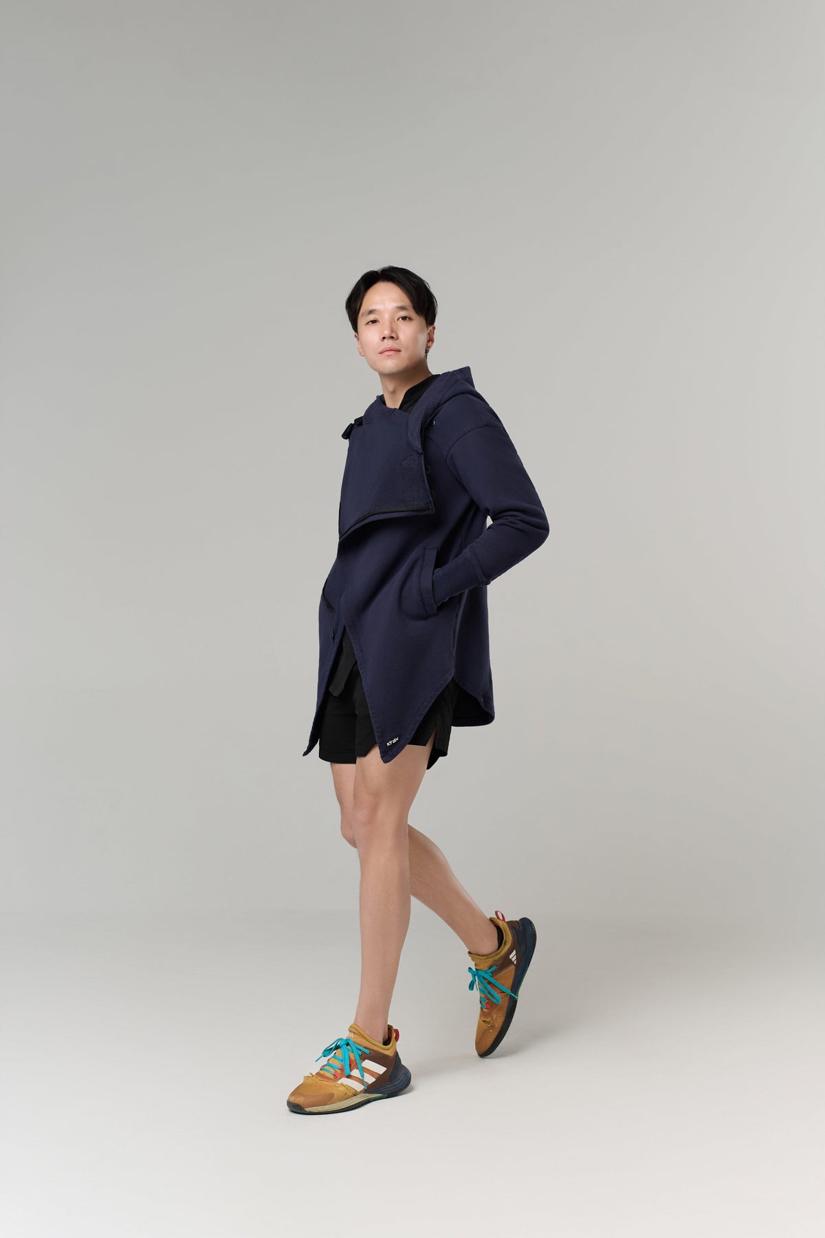 Kỳ Lân - Asian Activewear Sanctuary Hoodie - Cobalt - Men