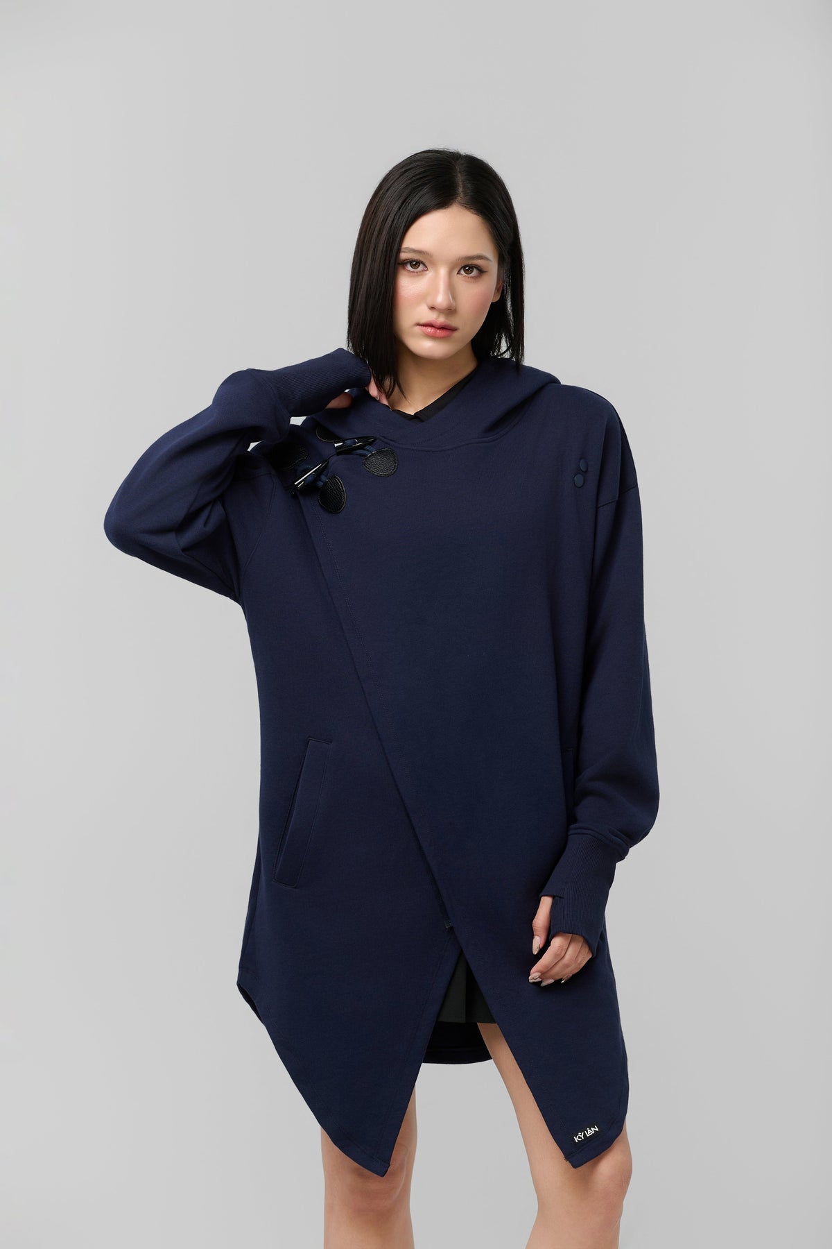 Kỳ Lân - Asian Activewear Sanctuary Hoodie - Cobalt - Men