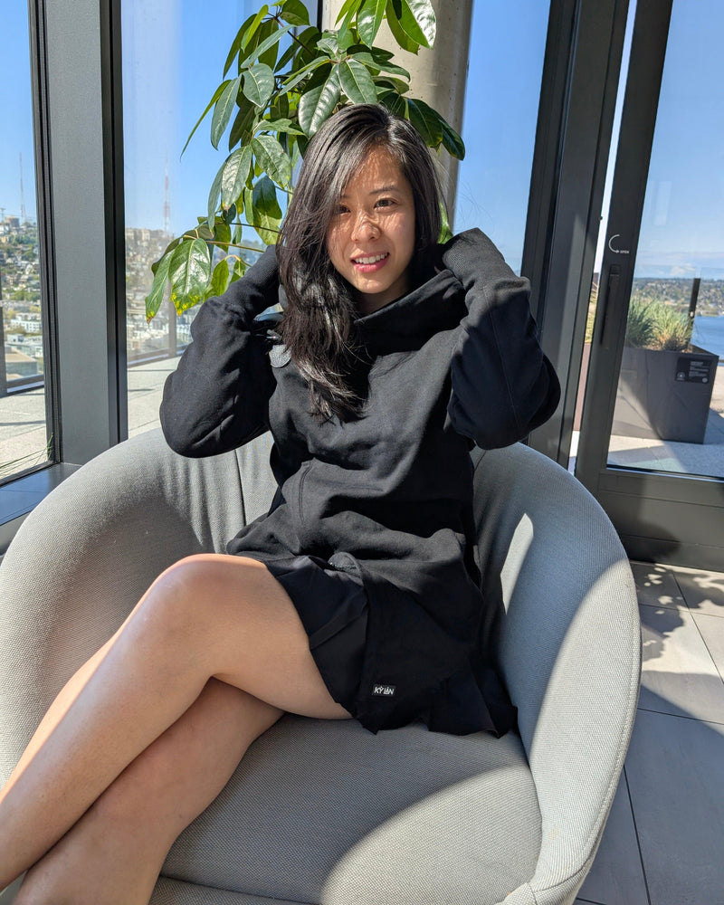 Kỳ Lân - Asian Activewear Sanctuary Hoodie - Chalk