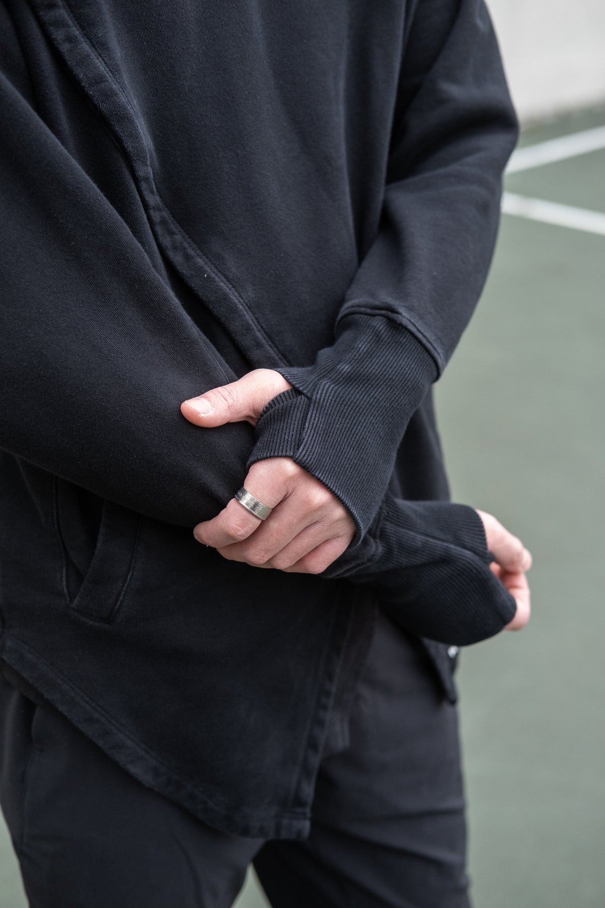Kỳ Lân - Asian Activewear Sanctuary Hoodie - Chalk