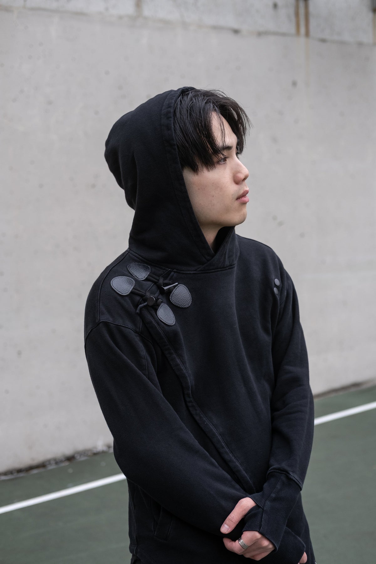 Kỳ Lân - Asian Activewear Sanctuary Hoodie - Chalk