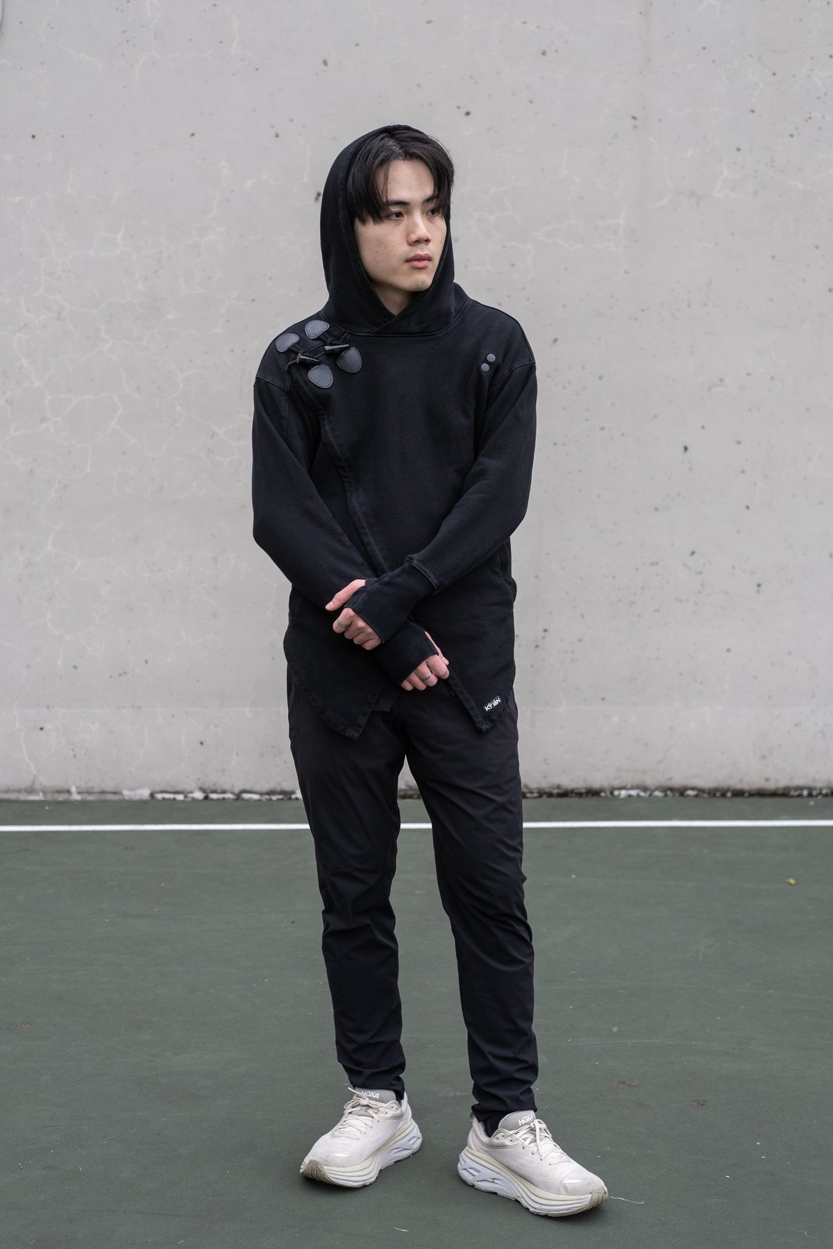 Kỳ Lân - Asian Activewear Sanctuary Hoodie - Chalk