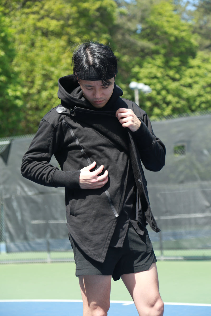 Kỳ Lân - Asian Activewear Sanctuary Hoodie - Obsidian