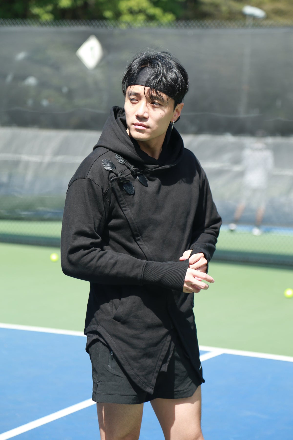 Kỳ Lân - Asian Activewear Sanctuary Hoodie - Obsidian