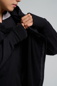 Kỳ Lân - Asian Activewear Sanctuary Hoodie - Obsidian