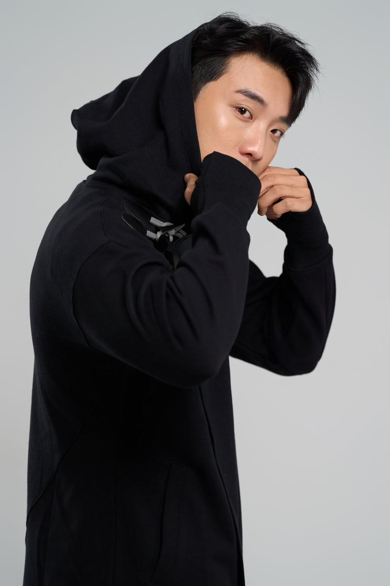 Kỳ Lân - Asian Activewear Sanctuary Hoodie - Obsidian - Men