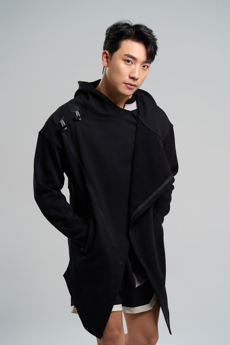 Kỳ Lân - Asian Activewear Sanctuary Hoodie - Obsidian - Men