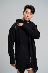 Kỳ Lân - Asian Activewear Sanctuary Hoodie - Obsidian - Men