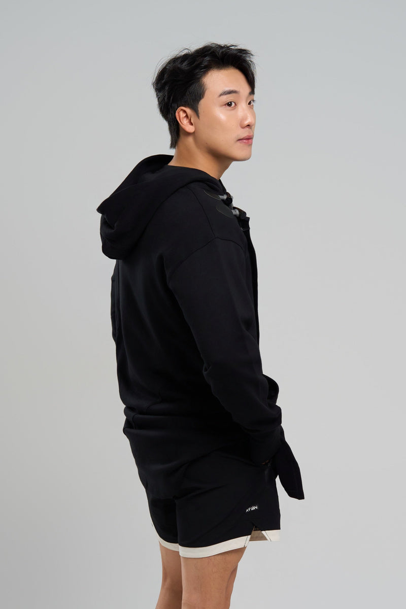 Kỳ Lân - Asian Activewear Sanctuary Hoodie - Obsidian - Men