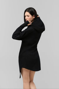 Kỳ Lân - Asian Activewear Sanctuary Hoodie - Obsidian - Women